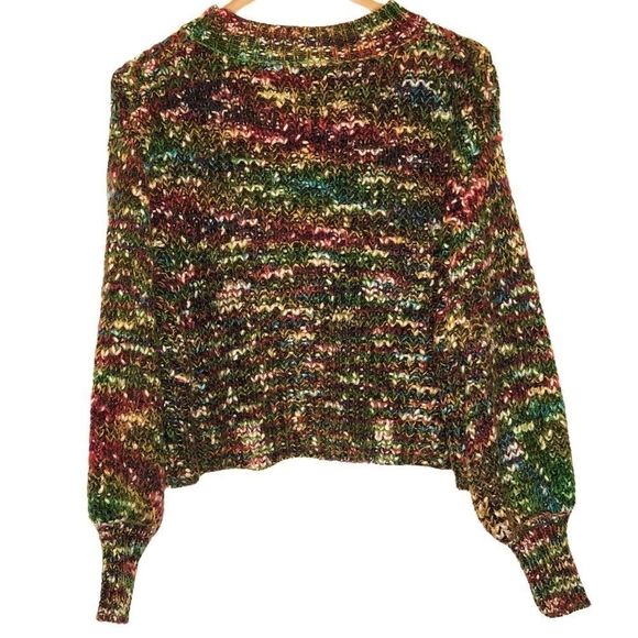 Code x Mode Cropped Crew Neck Chunky Knit Sweater - Picture 2 of 6